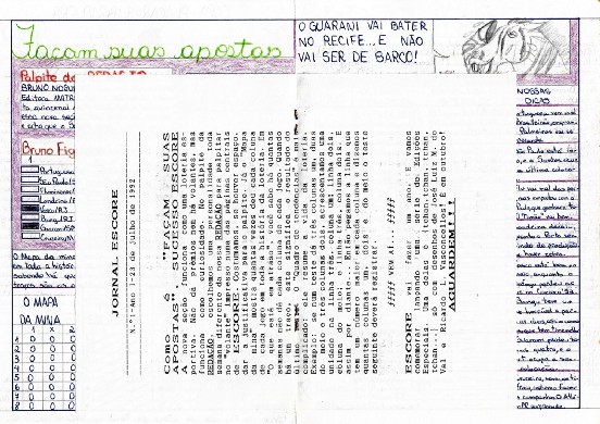 Seção "Façam suas apostas" do número 37.