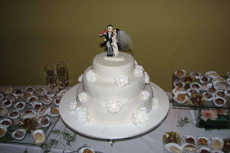 Bolo de casamento.