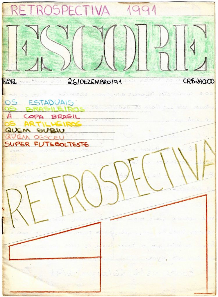 Escore número 12 (26/12/1991).