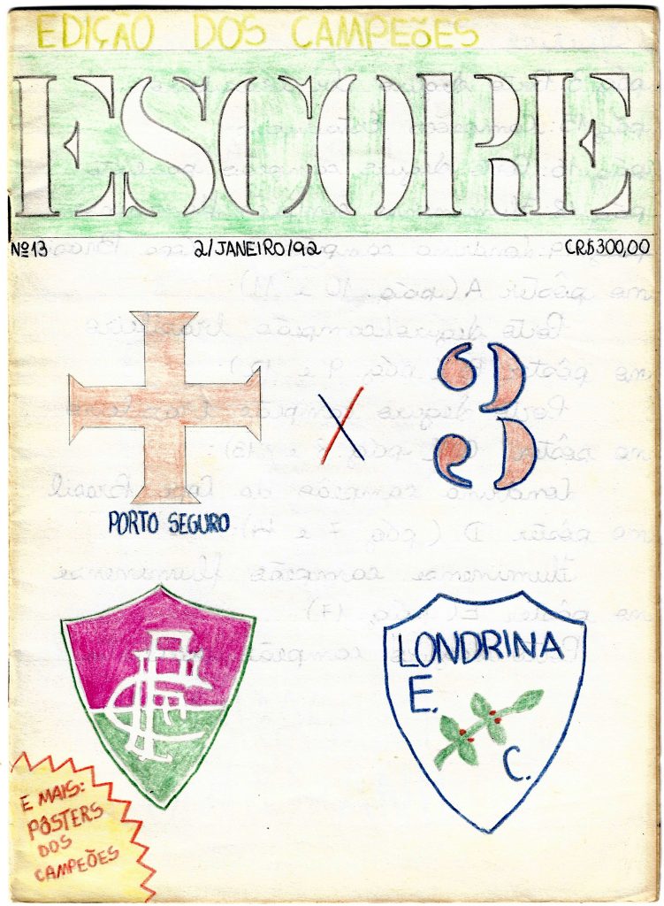 Escore número 13 (2/1/1992).