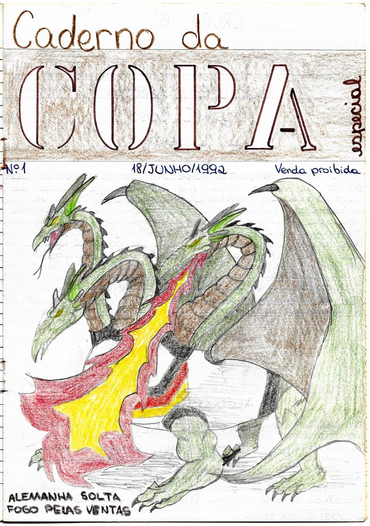 Caderno da Copa Escore número 1 (18/6/1992)