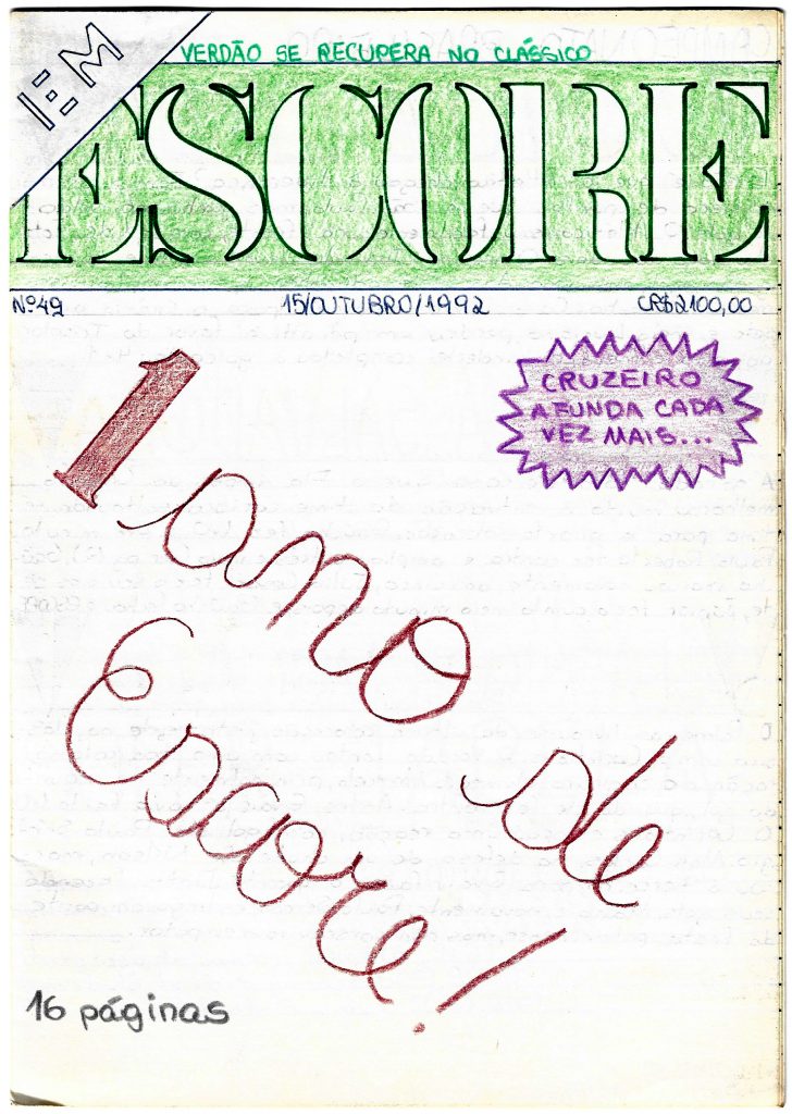 Escore número 49 (15/10/1992).